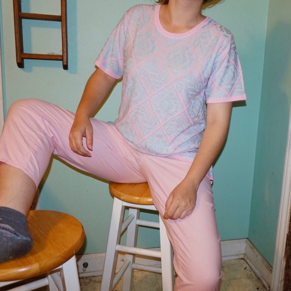 Cotton Candy DDLG Soft Girl Pastel Top VINTAGE